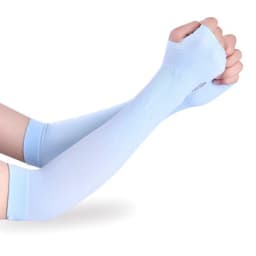 Summer thin section driving UV protection cycling half finger long sunscreen gloves sleeve sunshade outdoor sports arm set G190