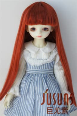 JD056 1/12 1/8 1/6 1/4 1/3 OB11 YOSD MSD SD Blythes Long Straight Hair With Full Bang Doll Wig 18"AG Doll Accessories