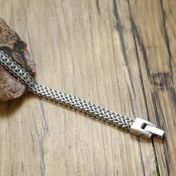 ZORCVENS 2024 New Double Rope Chain Mens Stainless Steel Bracelet Polish Color Punk Biker Pulseira Masculina Jewelry