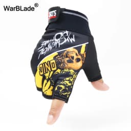 Men's Half Finger Gloves Wolf Pattern Sports Tactical Gloves Slip-resistant Antiskid Cycling Bike Gym Fitness Semi-finger Gloves