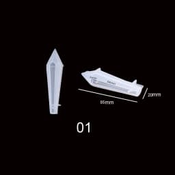 Quartz Shard Silicone Mold Crystal Point Mould Epoxy Resin Pendant UV Resin Craft Supplies UV Resin Epoxy Mold DIY Jewelry 1PC