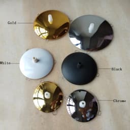 2pcs/lot lamp base tray Metal cap arc cover flying saucer+2 forks/3 forks fixing spring+cable grips lighting accessories