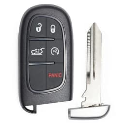 KEYECU GQ4-54T 433MHz 4A Chip For Jeep Cherokee 2014 2015 2016 2017 2018 2019 2020 Durango Chrysler 4/5 Buttons Car Remote Key