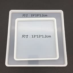 Big Square Coaster Silicone Mold Large Fluid Artst Mold Resin Coaster Making Epoxy Resin Crafts Make Your Own Coaster