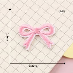 Self-adhesive Cartoon Bow Star Embroidery Iron-on Patches for clothing Sew Iron on Clothes Shoes phone case fabric Sticker DIY