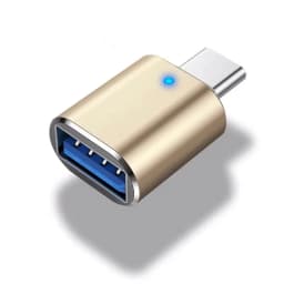 Type C To USB 3.0 OTG Adapter USB-C Male To USB Female Converter For Macbook Samsung S20 Xiaomi Huawei USBC OTG Connector LED