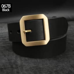 39mm Genuine Leather High Quality Belts For Men Jeans Cowskin Casual Belts Cowboy Waistband Solid Brass Pin Belt Buckle