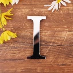 Silver Letter Acrylic 3D Mirror Wall Sticker Home Decor Alphabet Poster For Birthday Party Wedding Diy Wallpaper Peel & Stick