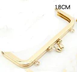 Buds head delicate No hole screw purse frame 10/12.5/15/18/20CM golden DIY Handmade kiss lock bag coin purse