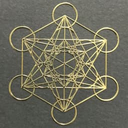 Flower of Life Metal Patch Phone Case Back Sticker Pyramid Model Decoration Sticker