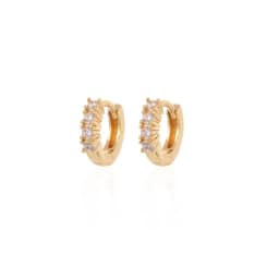 CRMYA Gold Silver Filled Several Sizes Hoop Earring CZ Zircon Heart Higgle Earrings For Women Jewelry Wholesale Aretes De Mujer