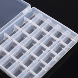Plastic Empty storage box Bobbins Transparent sewing bobbin Clear sewing Organizer Case Holder Space Save Jewelry 25 Slot