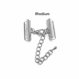10 Sets Ribbon Leather Cord End Fastener Clasps With Chains Lobster Clasps Connectors For Bracelet Diy Jewelry Making Findings