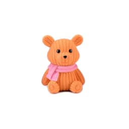 1Pcs Popular Plastic Teddy Bear Miniature Fairy Garden Easter Animal Figurines Party Gift Home Decoration Accessories
