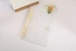 A6/A5 Pink Blue Purple Binder Notebook Cover & Photo Sticker Collect Book Diary Agenda Planner Paper School Stationery