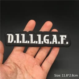 Black Punk Badges Jacket Patch Embroidered Iron Patches For Clothing Sew On Sticker DIY Appliques Decoration Rock Band