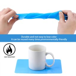 1PCS Safe Silicone Workbenches Epoxy Resin Molds Accessories for Epoxy Jewelry Making Supplies Blue&Rose Color Silicone Mat Pad