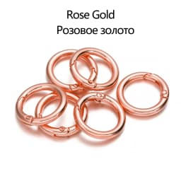 5pcs/lot Key Ring Lobster Clasp Key Hook Round Clasps Detachable Keyring Dog Chain Buckles For DIY Jewelry Making Accessories