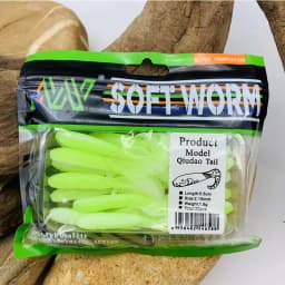Hanlin 10pcs/20pcs 65mm/55mm Silicone Soft Lures Piece Artificial Wobblers Bait For Fishing Pva Swimbait Pike Bass Carp Tackle