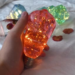 Resin Crystal Silicone Mold DIY Creative Night Light Bulb Mold Table Ornaments Silicone Mold For Resin Home Decoration Art Mould