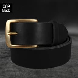 39mm Genuine Leather High Quality Belts For Men Jeans Cowskin Casual Belts Cowboy Waistband Solid Brass Pin Belt Buckle