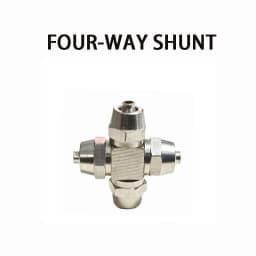 Aquarium CO2 Air Connection Valve Multiple Diverter CO2 System Accessories Air Pipe Stainless Steel Multiple Diverter 4 * 6mm