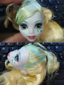 1/6 Makeup Doll Head Girl Dressing DIY Toy Parts Children Favor dongcheng san doubao