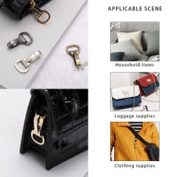 1Pcs Metal Snap Hook Trigger Lobster Clasp Clip Spring Gate for DIY Leather Crafts Handbag Strap Belt Webbing Bag Accessories