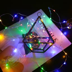 LED String Light Copper Wire Fariy Light, Battery Operated Garland Decoration Lights 2M 20LED 4M 40LED Wedding Christmas Light
