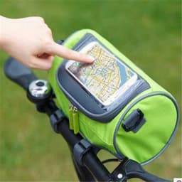 Customizable Mountain Bike Bicycle Bags Panniers Touch Screen Cycling Phone Bag Case Road Bike Front Tube Handlebar Cylinder Bag