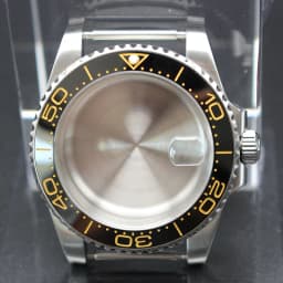 40mm Cases Men's Watch Ceramic Bezel Sapphire Glass Fit NH35 NH36 ETA 2824 Miyota 8215 Movement 28.5mm Dial Submariner Parts