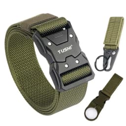 VATLTY 2022 Quick-drying Tactical Belt Men Hard Alloy Quick Release Buckle 1200D Soft Nylon Army Belt Male Military Equipment