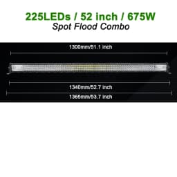22 32 42 50 52'' Inch Straight Curved Led Light Bar Spot Flood LED Car Lights Offroad Driving Fog Lamp Truck 4x4 ATV UTV 12V 24V