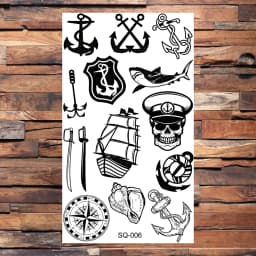 Black Scorpion Temporary Tattoos For Adults Men Realistic Dragon Wolf Tiger Thorns Fake Tattoo Sticker Hand Leg Tatoos Creative