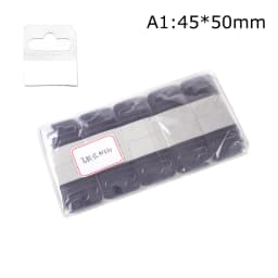 100pcs PVC Slot Hole Adhesive Hang Tabs Tags Hook Merchandise Package Box Bag Hangers Peghooks Display For Store Retail Display
