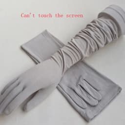Summer half refers to cycling driving thin long ladies UV protection touch screen cotton sleeve sports fitness gloves B90
