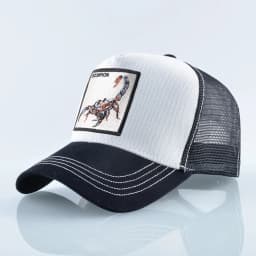 Streetwear Trucker Caps With Scorpion Patch Men's Snapback Hip Hop Baseball Cap For Women Four Seasons Fashion Casquette Hats