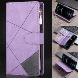 Luxury Leather Zipper Case for iPhone 13 12 11 Pro Max XS XR 7 8 Plus SE 2020 6 6S Mini Wallet Cover Multi Card Slots Phone Bag