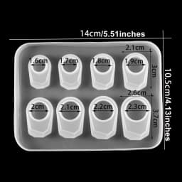 1pcs DIY Crystal Epoxy Ring Silicone Mold UV Resin Molds Ring Jewelry Moulds DIY Jewelry Accessories Epoxy Resin Tools