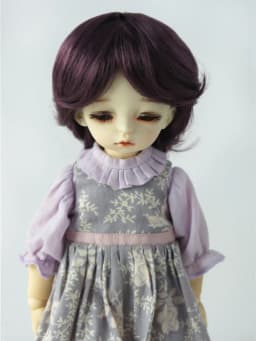 Doll Wigs JD075 1/6 1/8 1/4 1/3 Short Boyish Cupid Curls Synthetic Mohair BJD Wigs 5-6' 6-7' 7-8' 8-9' OB11 YOSD Doll Hair