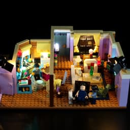 Led Lighting Kit For LEGO 10292 The Friends Apartments Blocks Building (NOT Include Model)