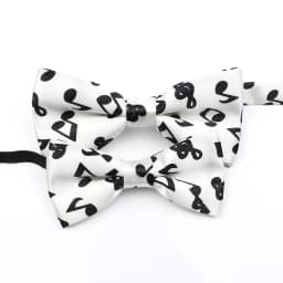 Men's Music Theme Bow Ties Polyester Parent-Child Bowtie Set Piano Stave Guitar Star Pattern Mens Party Prom Cravat Accessory