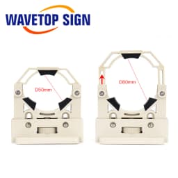 WaveTopSign CO2 Laser Tube Holder Support Mount Flexible Plastic 50-80mm for 50-180W Laser Engraving Cutting Machine 1 pair 2pcs