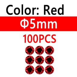 100pcs 2D Metal Jigs Lure DIY Fish Eyes Holographic Flat Fishing Fly Eyes Sticker for Slow Jigging Fishing Lure Baits 3mm-12mm