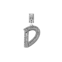 JINAO 2021 NEW Baguette Rectangular Zircon Letters Pendant High Quality Iced Out Charm AAA+CZ Necklace With 4mm Tennis Chain