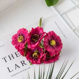 60Pcs Silk Cherry Christmas Decorations Home Stamen Mini Bouquet Wedding Diy Garland Artificial Flowers for Scrapbooking Crafts