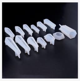 Quartz Shard Silicone Mold Crystal Point Mould Epoxy Resin Pendant UV Resin Craft Supplies UV Resin Epoxy Mold DIY Jewelry 1PC