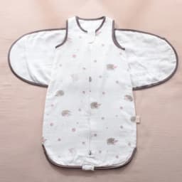 Baby Sleeping Bag Wearable Blanket Newborn Swaddle Wrap Sack Gauze Bamboo Cotton Spring 1Tog Sleep Bag Changing Diaper 0-24M