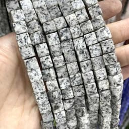 8*8mm Natural Square Agates Tiger Eye Turquoises Amazonite Crystal Jades Stone Beads For Jewelry Making DIY Bracelet Necklace