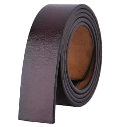 110 - 140 150 160cm Belts No Buckle 3.5cm Width 100% Real Genuine Leather Belt Body Men Plus Size Belt Cowboy Strap Brown Black